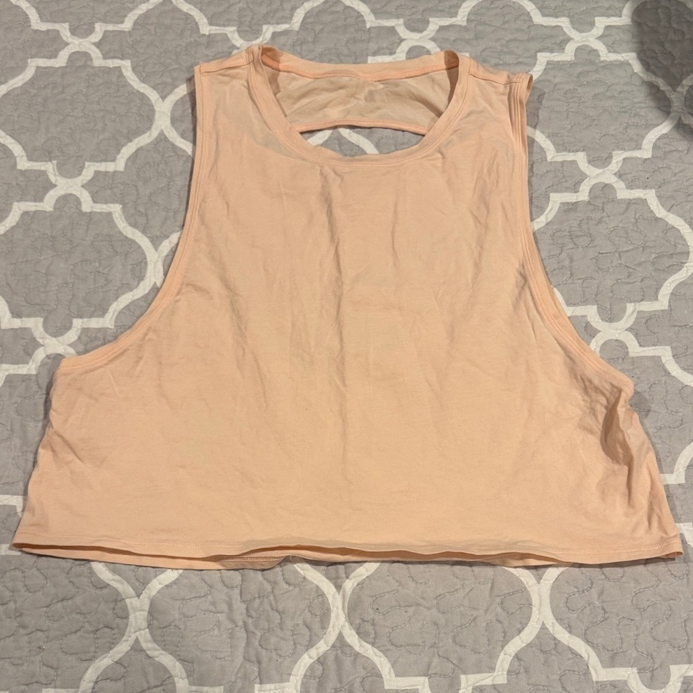 Lululemon Athletica Light Peach Muscle Tee